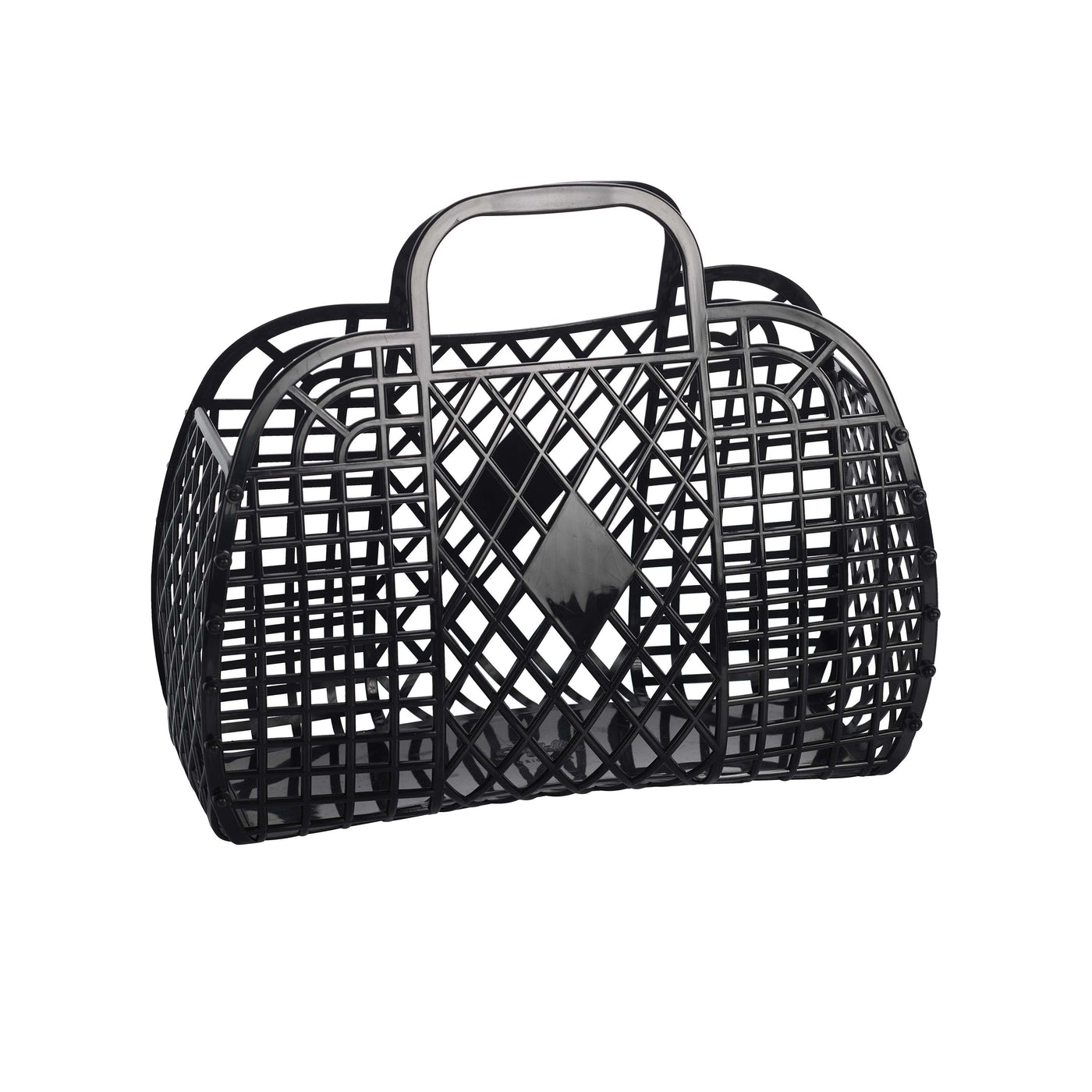 Sun Jellies Retro Basket Small - Black Basket IS Gifts 