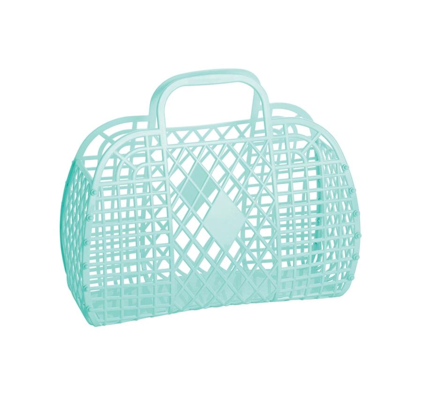 Sun Jellies Retro Basket Small - Mint Basket IS Gifts 