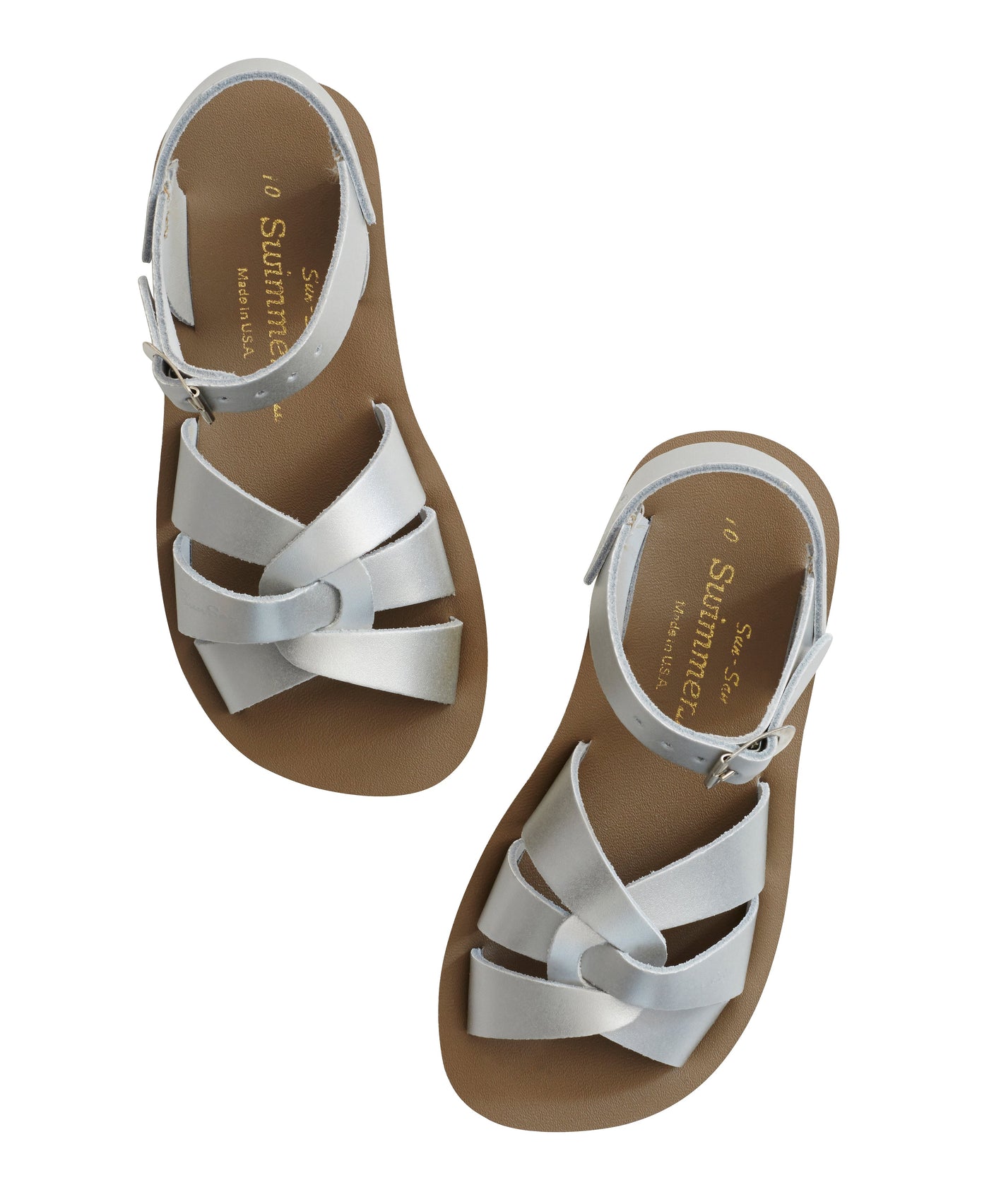 Sun-San Swimmer Sandals - Silver Sun-San Swimmer Sandals Salt Water Sandals 