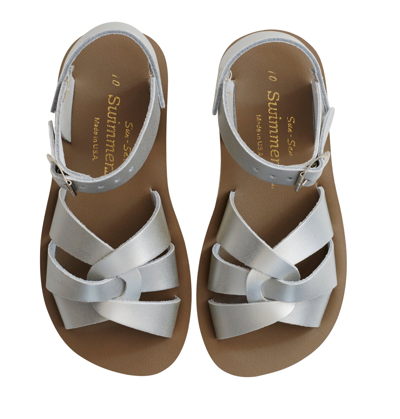 Sun-San Swimmer Sandals - Silver Sun-San Swimmer Sandals Salt Water Sandals 