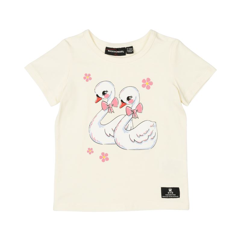 Swans Baby T-Shirt Short Sleeve T-Shirt Rock Your Baby 