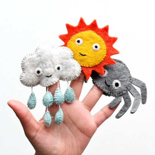 Tara Treasures Finger Puppets - Itsy Bitsy Spider (Incy Wincy Spider)