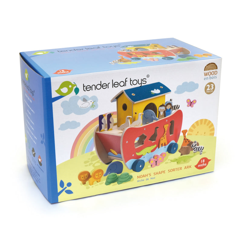 Tender Leaf Toys Noah's Shape Sorter Ark Wooden Toy Tender Leaf Toys 