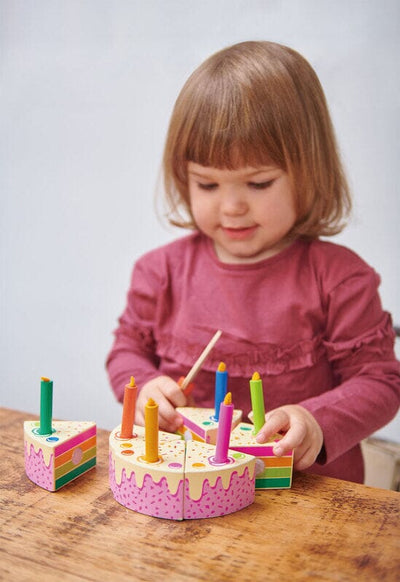 Tender Leaf Toys Rainbow Birthday Cake Wooden Toy Tender Leaf Toys 
