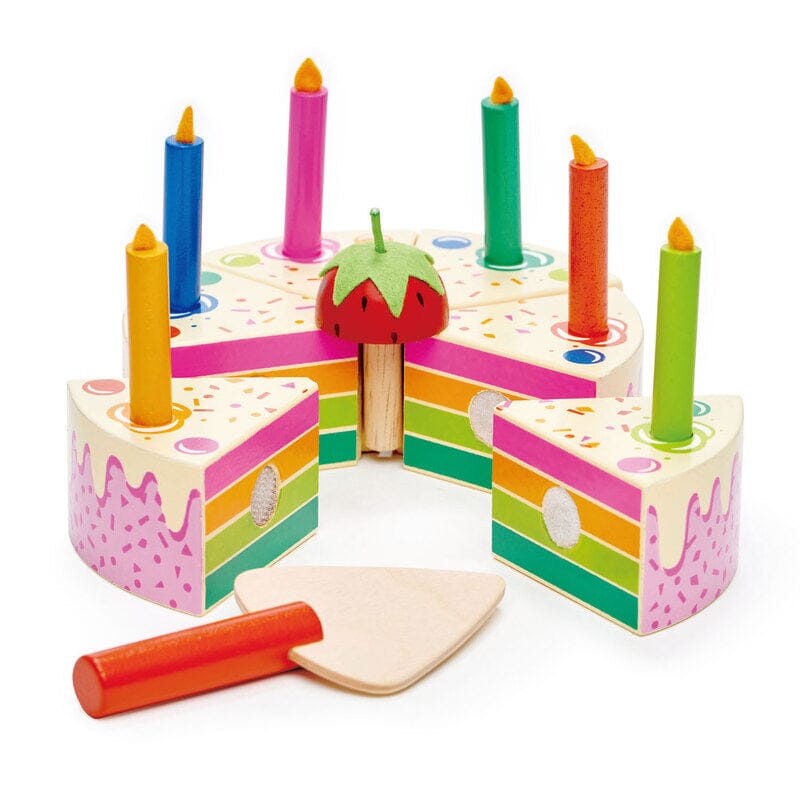 Tender Leaf Toys Rainbow Birthday Cake Wooden Toy Tender Leaf Toys 