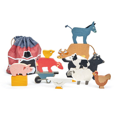 Tender Leaf Toys Stacking Farmyard Wooden Toy Tender Leaf Toys 