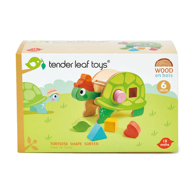 Tender Leaf Toys Tortoise Shape Sorter Wooden Wooden Toy Tender Leaf Toys 
