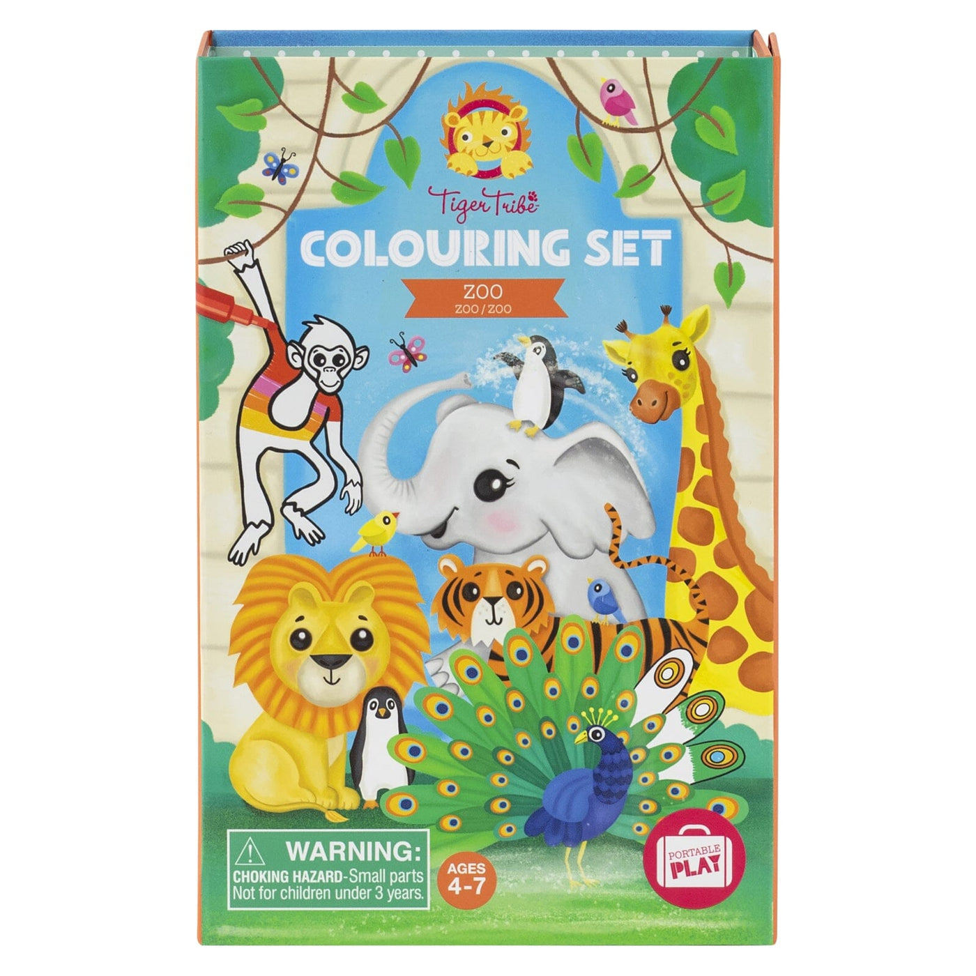 Tiger Tribe Colouring Set - Zoo Arts & Crafts Tiger Tribe 