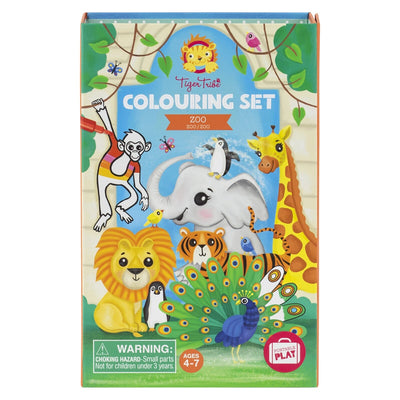 Tiger Tribe Colouring Set - Zoo Arts & Crafts Tiger Tribe 