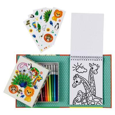 Tiger Tribe Colouring Set - Zoo Arts & Crafts Tiger Tribe 