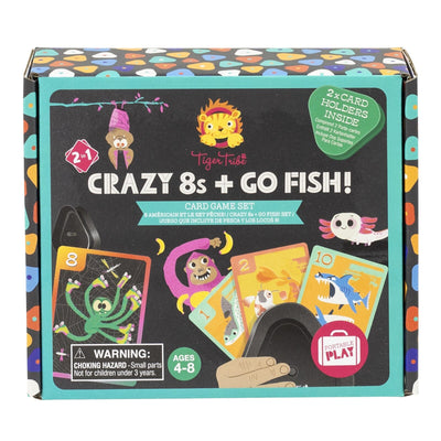 Tiger Tribe Crazy 8's + Go Fish! - Card Game Set Games Tiger Tribe 