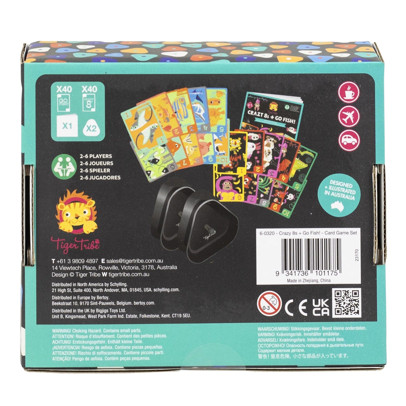 Tiger Tribe Crazy 8's + Go Fish! - Card Game Set Games Tiger Tribe 