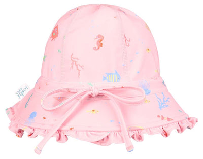Toshi Baby Classic Swim Bell Hat - Coral Swim Hats Toshi 