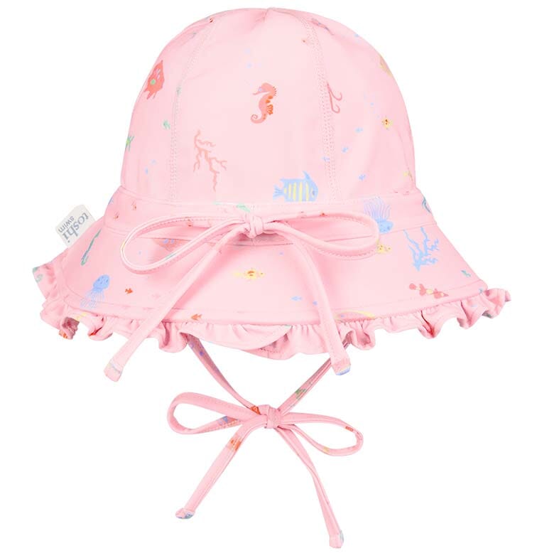 Toshi Baby Classic Swim Bell Hat - Coral Swim Hats Toshi 