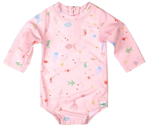 Toshi Classic Long Sleeve Onesie - Coral