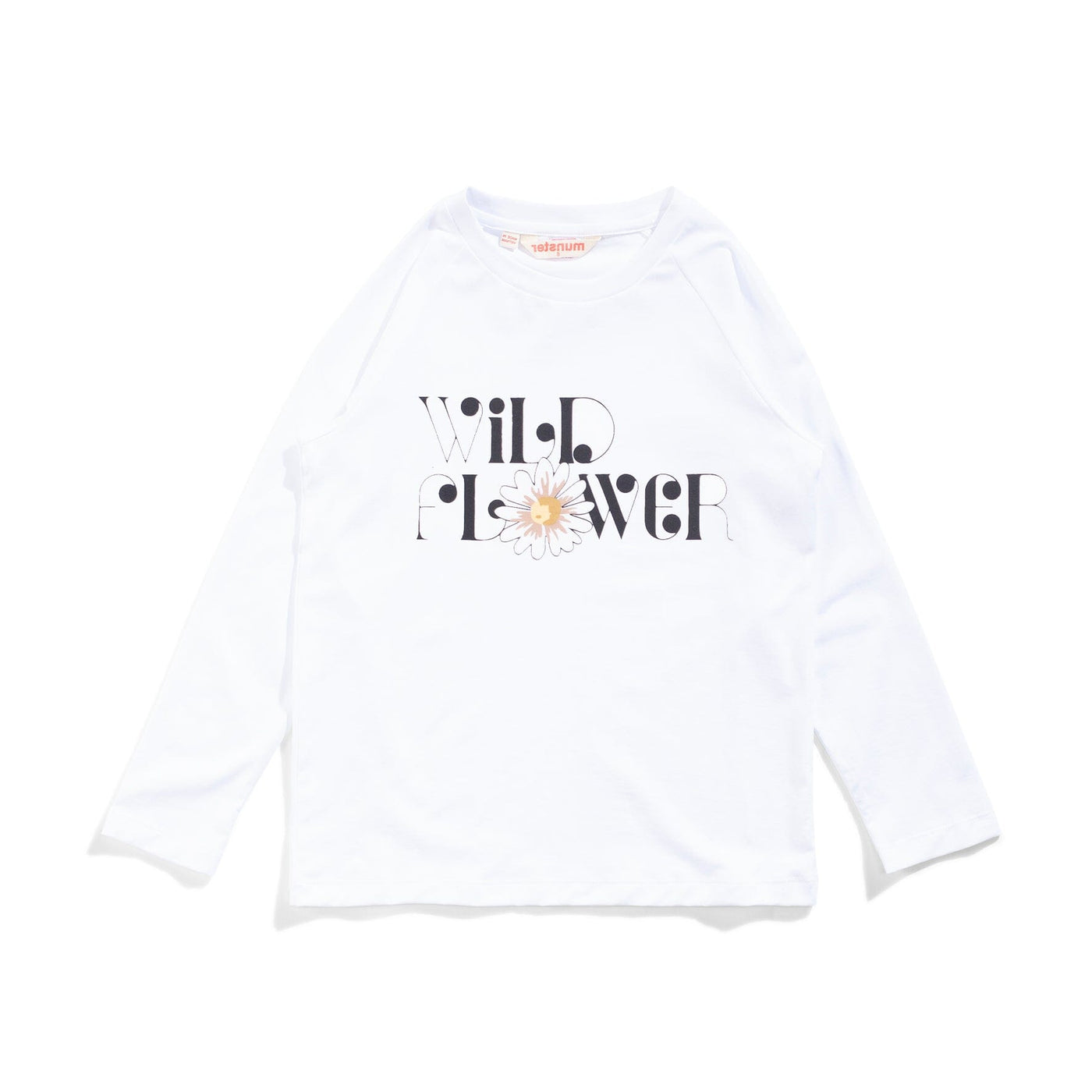 Wild Flora LS Tee - White Long Sleeve T-Shirt Missie Munster 
