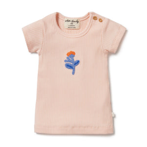 Wilson & Frenchy - Organic Rib Tee Little Flower