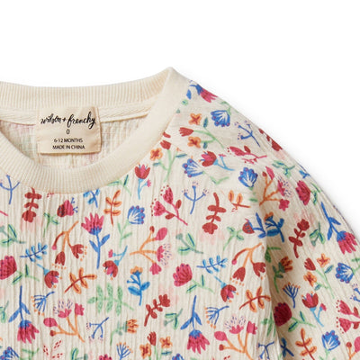 Wilson & Frenchy Tropical Garden Crinkle Sweat Sweatshirt Wilson & Frenchy 