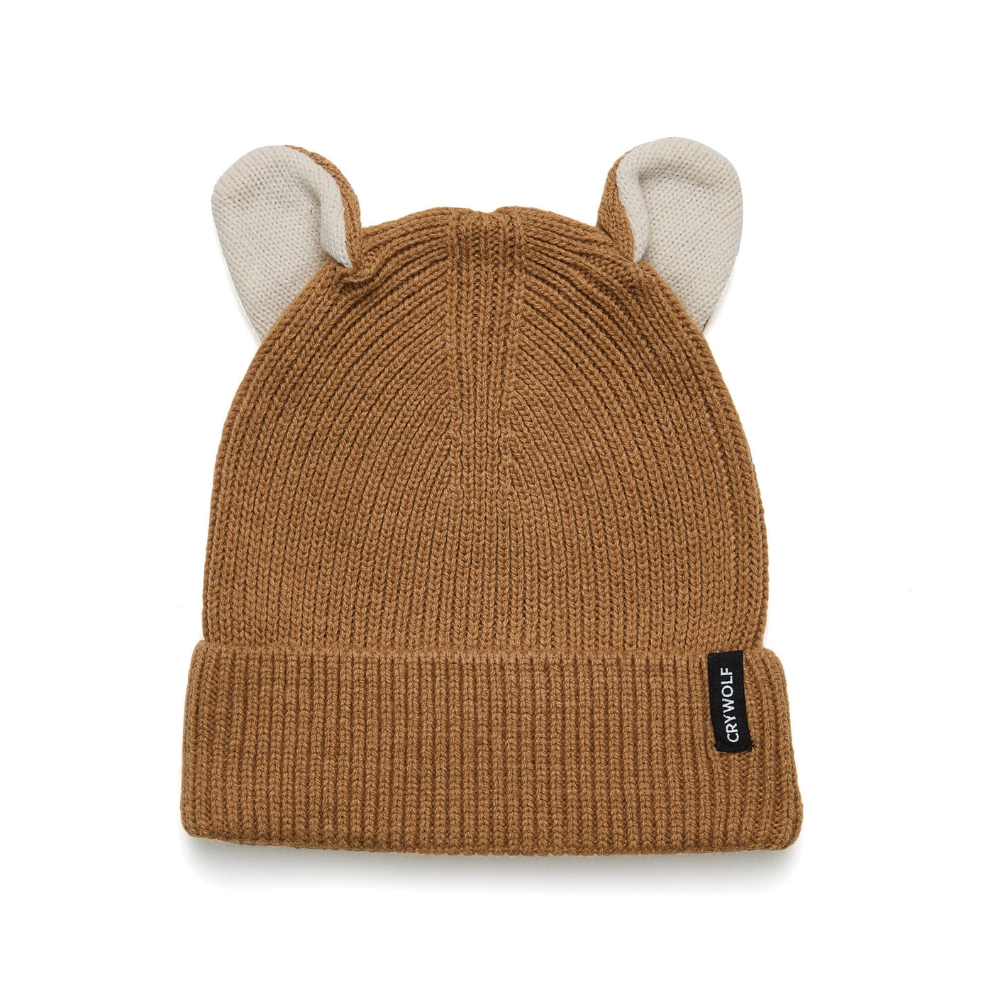 Wolf Ears Beanie - Tan Beanie Crywolf 