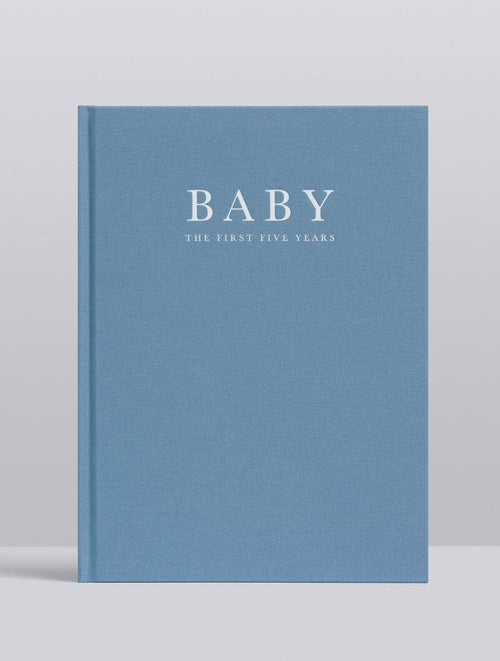 Write To Me - Baby Journal The First Five Years - Blue