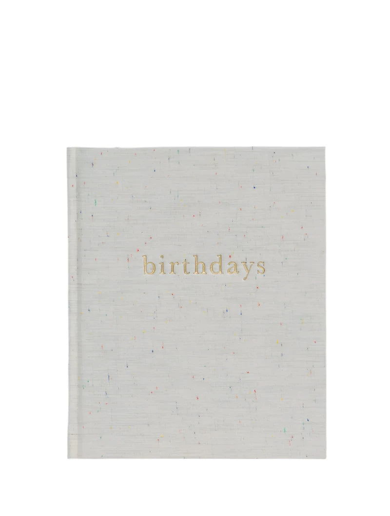 Write To Me Birthday Memories - Oatmeal Confetti Journal Write To Me 